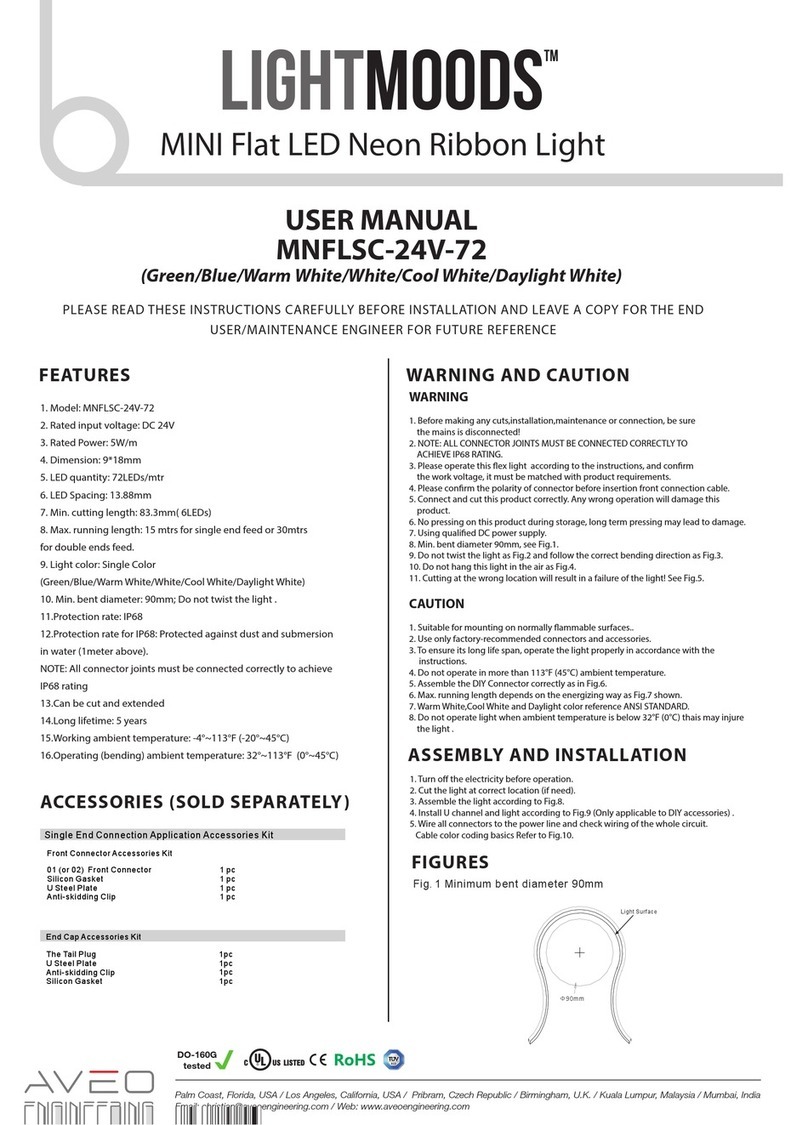 lightMoods MNFLSC-24V-72 user manual