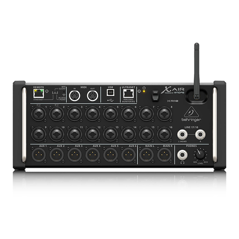 Behringer X AIR X18 quick start guide