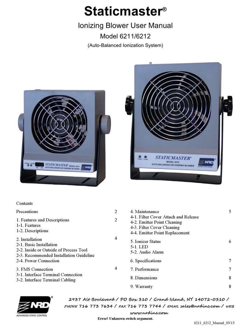 NRD Staticmaster 6211 user manual