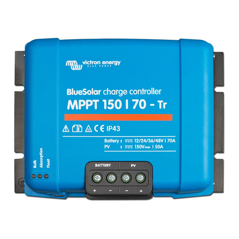Victron energy BlueSolar MPPT 150/70 User manual Victron energy BlueSolar MPPT 150/70 User manual