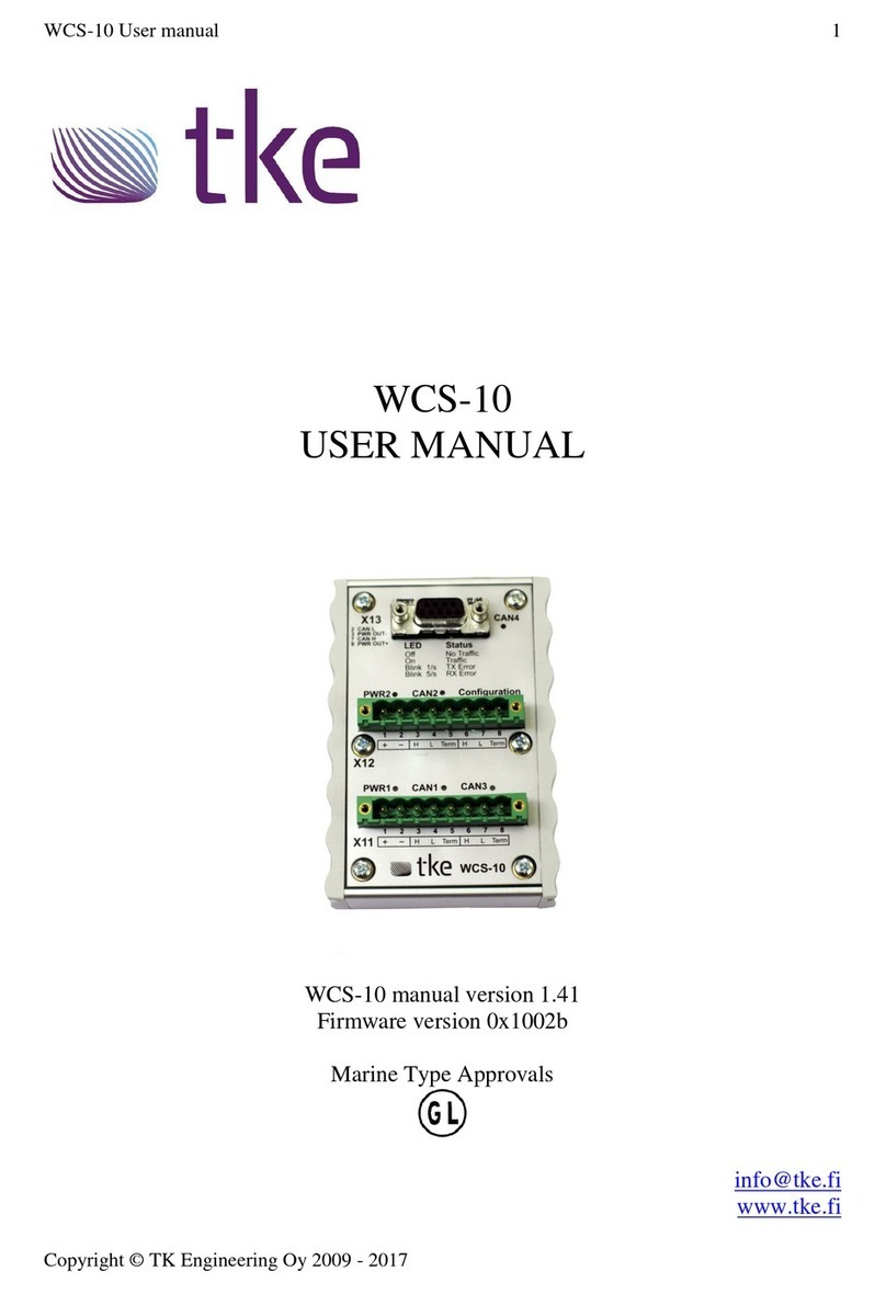 TKE WCS-10 user manual