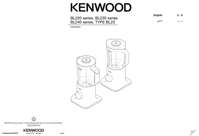 Kenwood BL220 Series User manual