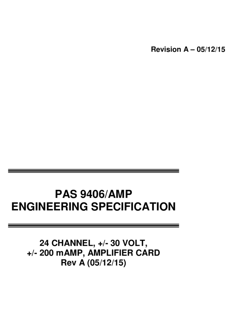 Precision Analog Systems PAS 9406/AMP Engineering specification