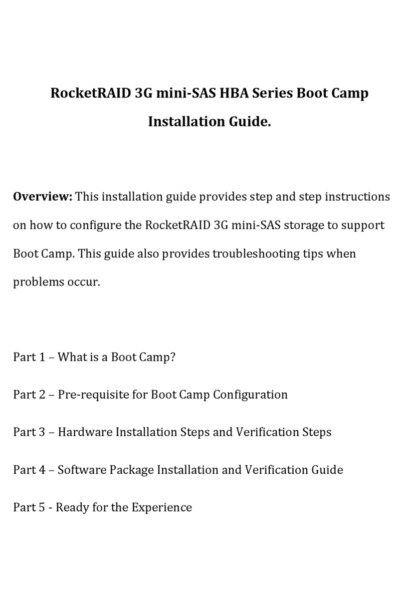 HighPoint RocketRAID 3G mini SAS HBA Series installation guide HighPoint RocketRAID 3G mini SAS HBA Series installation guide