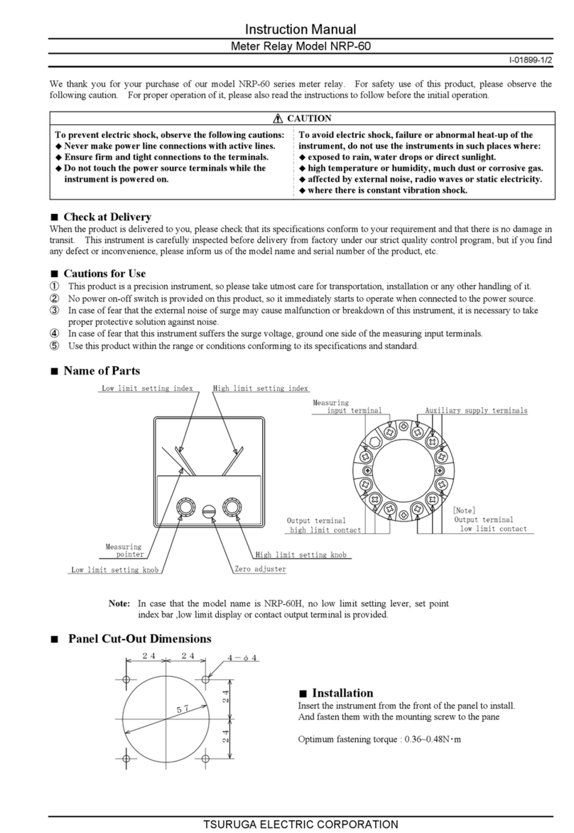TSURUGA ELECTRIC NRP-60 instruction manual