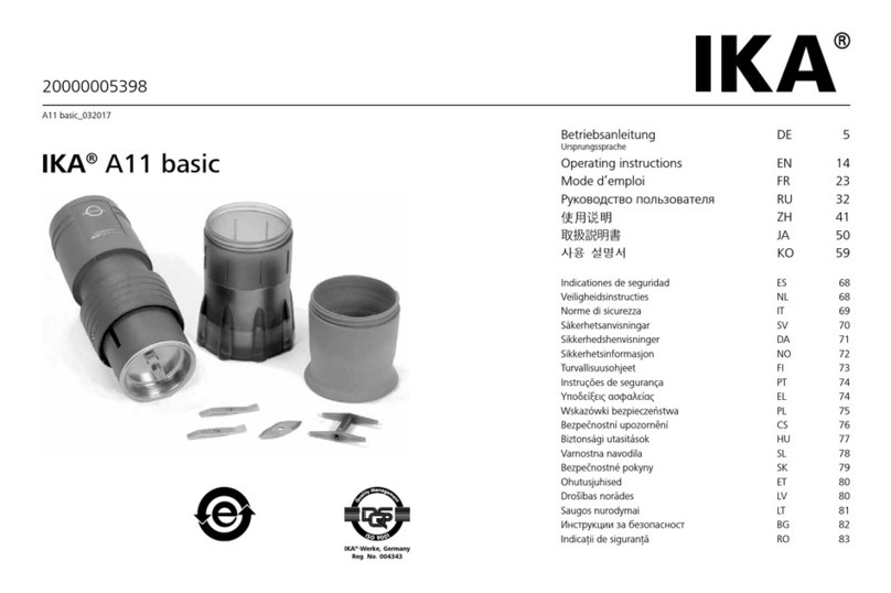 IKA A11 basic operating instructions