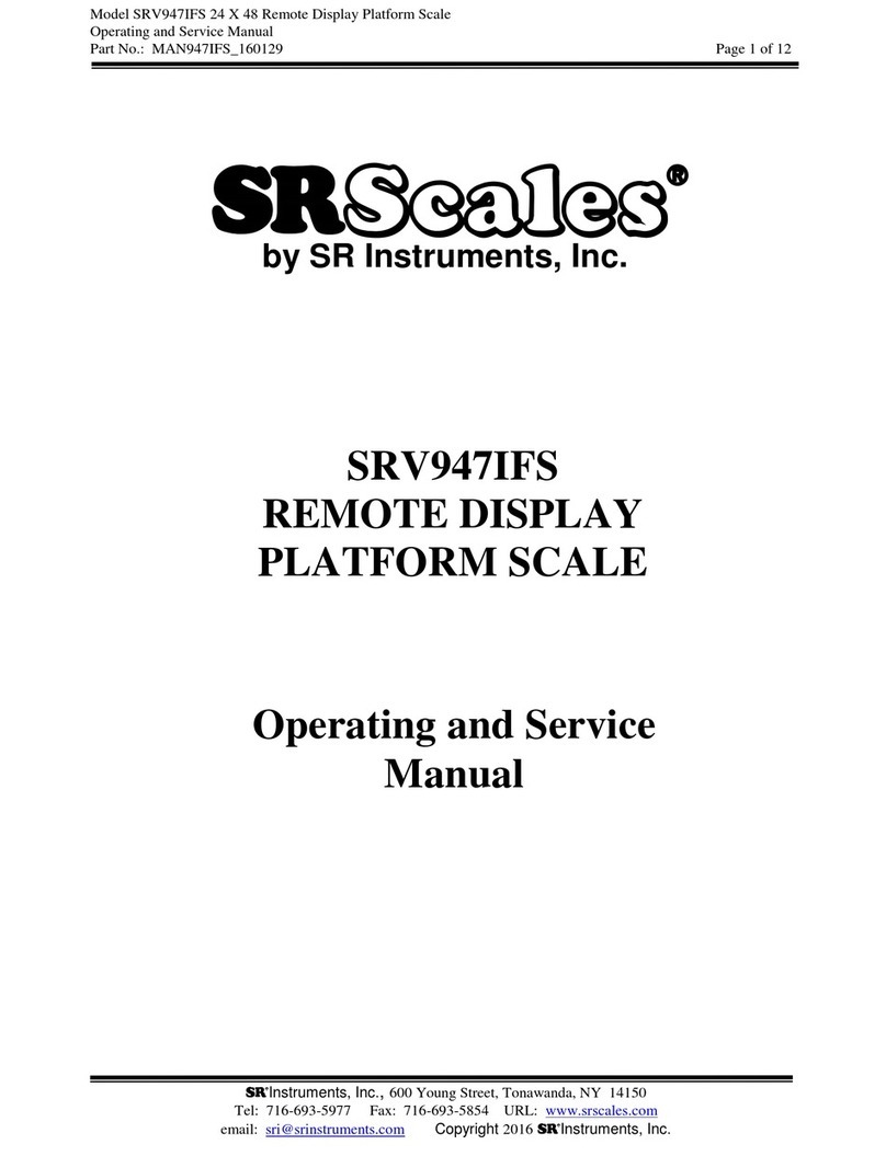 SRScales SRV947IFS Service manual