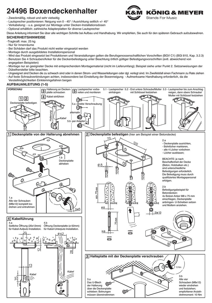 Konig & Meyer 24496 User manual