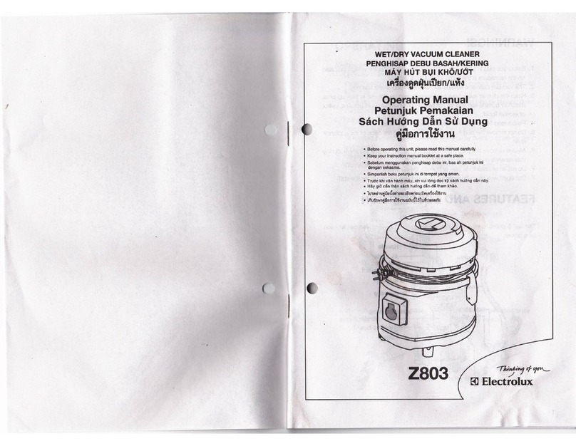 Electrolux Flexio Z803 User manual