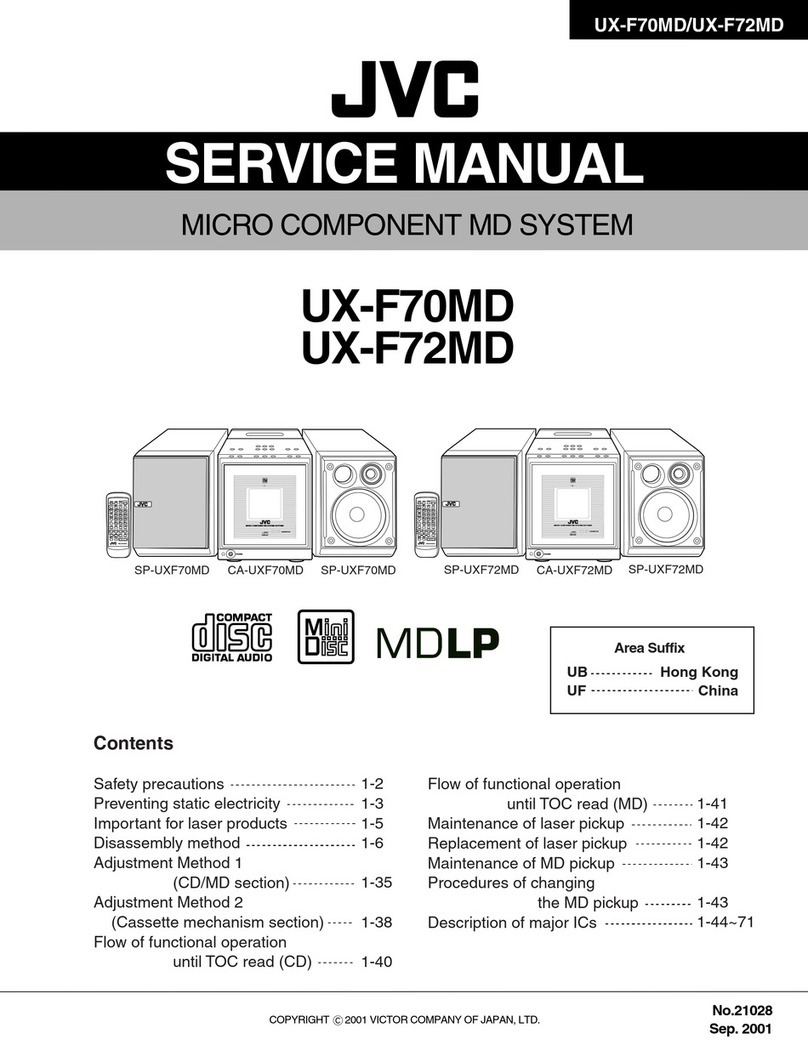 JVC UX-F70MD User manual