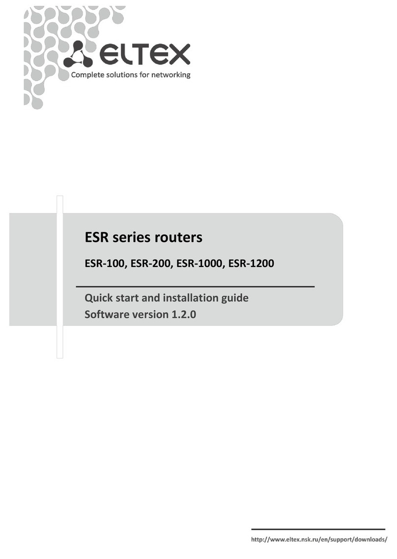 ELTEX ESR-100 User manual