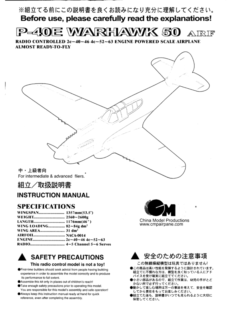 CMP P-40E WARHAWK 50 instruction manual