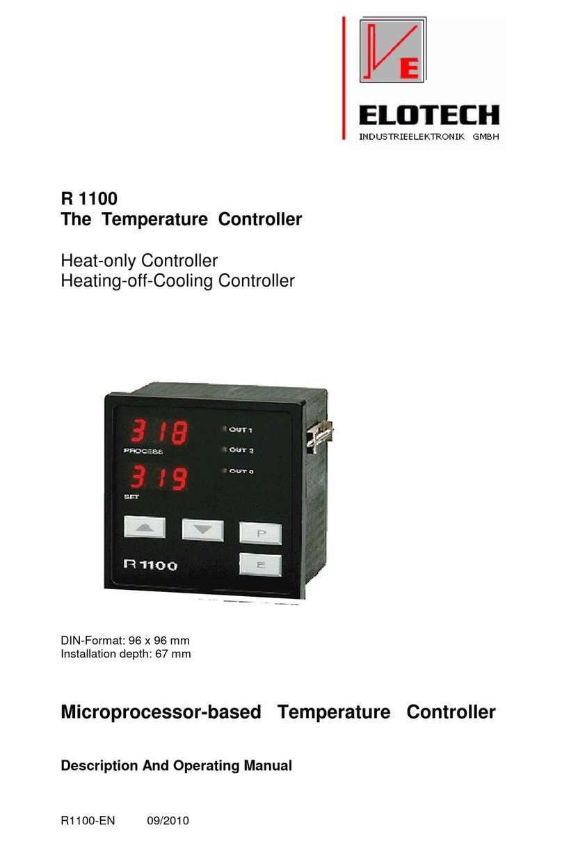 Elotech R 1100 Description and operating manual