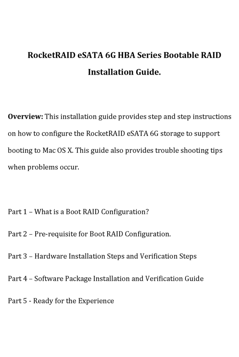HighPoint RocketRAID mini-SAS 6G HBA Series installation guide