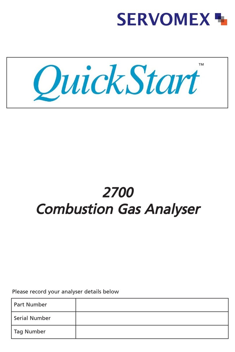 Servomex 2700 User manual