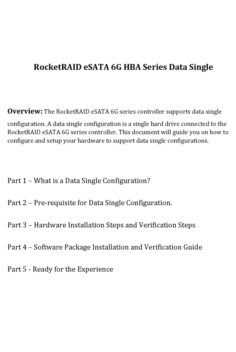 HighPoint RocketRAID eSATA 6G series installation guide