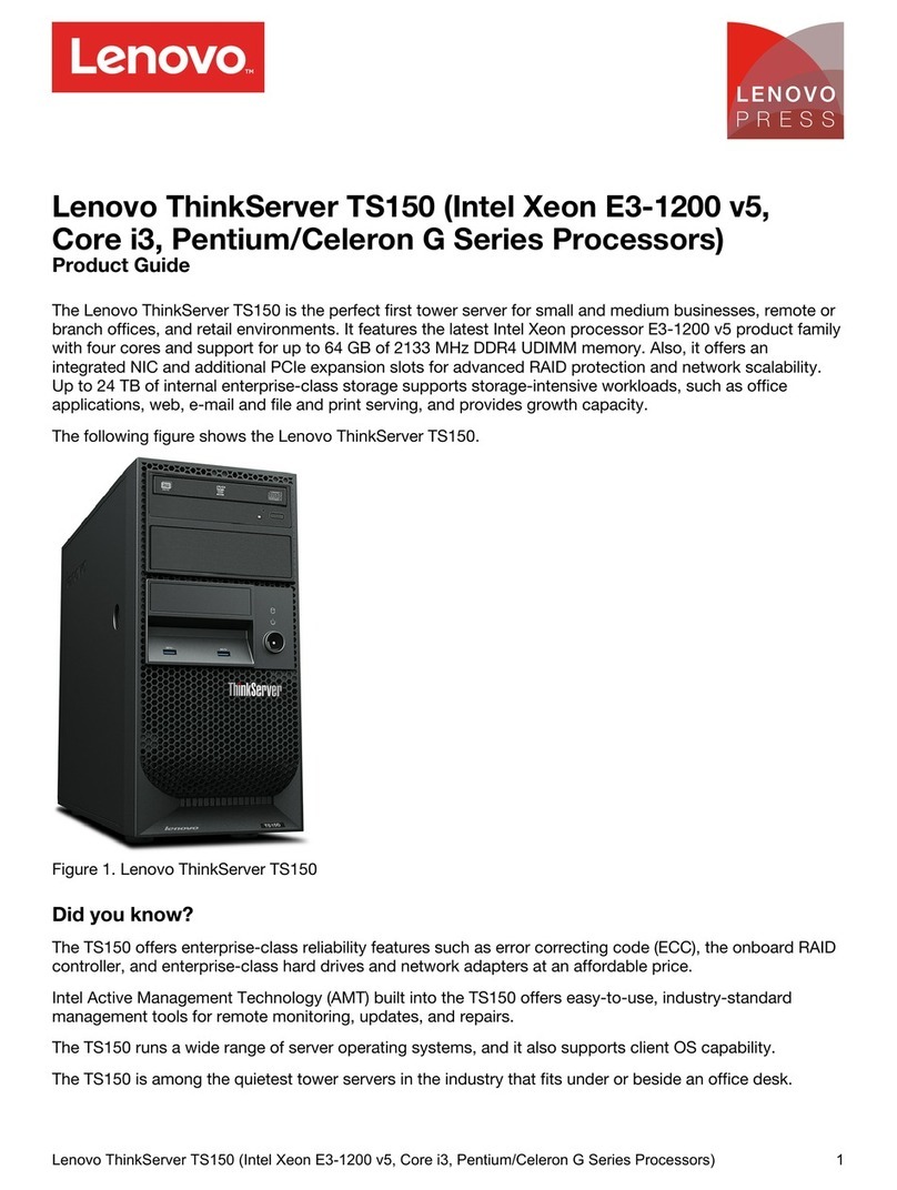 Lenovo ThinkServer TS150 User manual