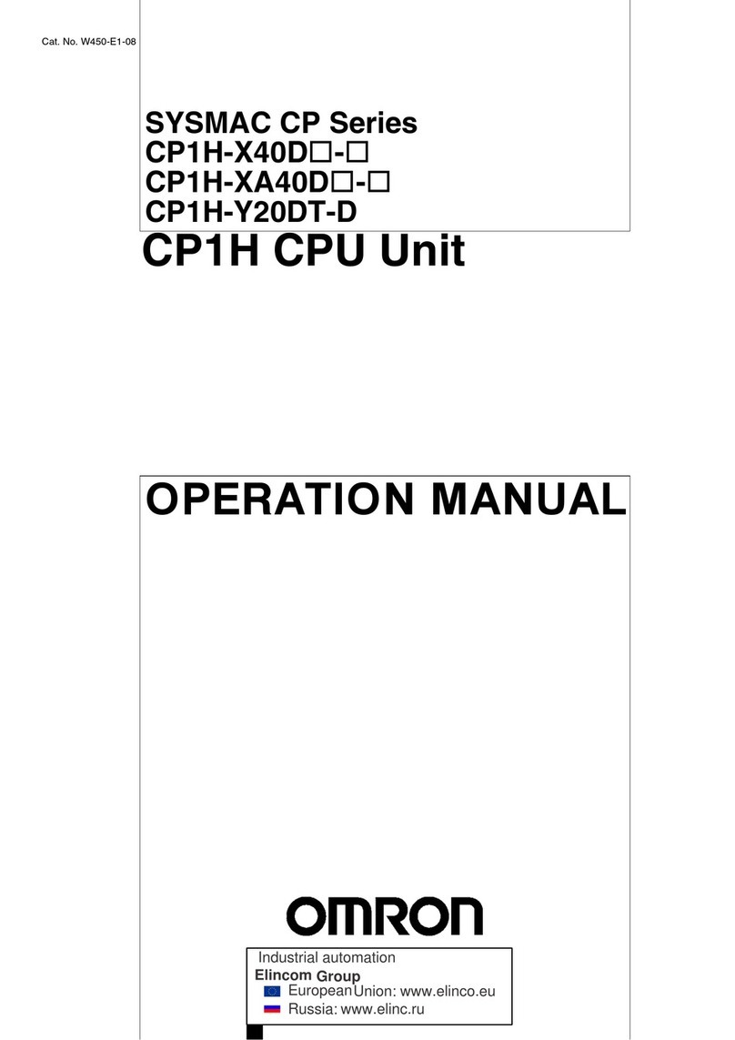 Omron SYSMAC CP1H-X40D Series Operation manual