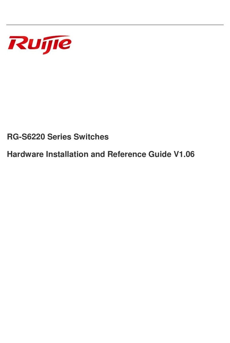 Ruijie Networks RG-S6220-48XS4QXSV1 Installation and operating manual