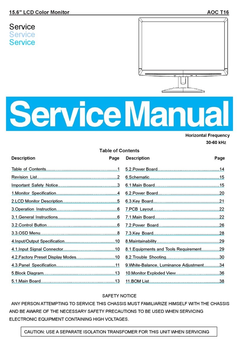 AOC T16 User manual