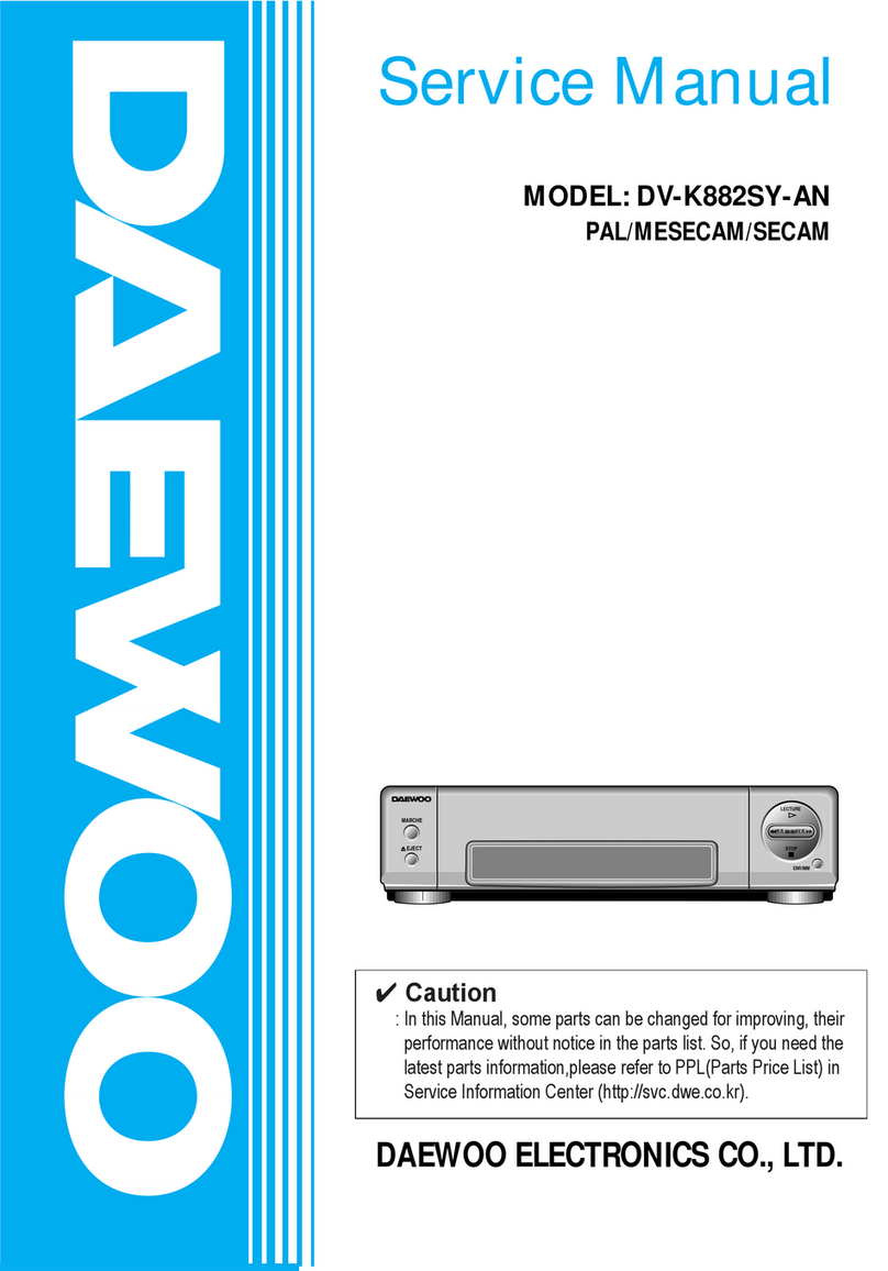 Daewoo DV-K882SY-AN Service manual