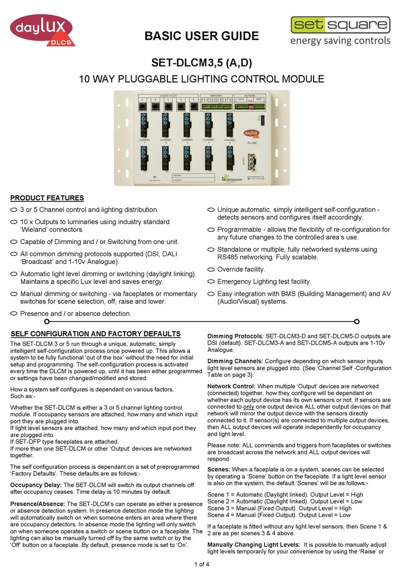 dayLux SET-DLCM3,5 (A,D) Basic user's guide dayLux SET-DLCM3,5 (A,D) Basic user's guide