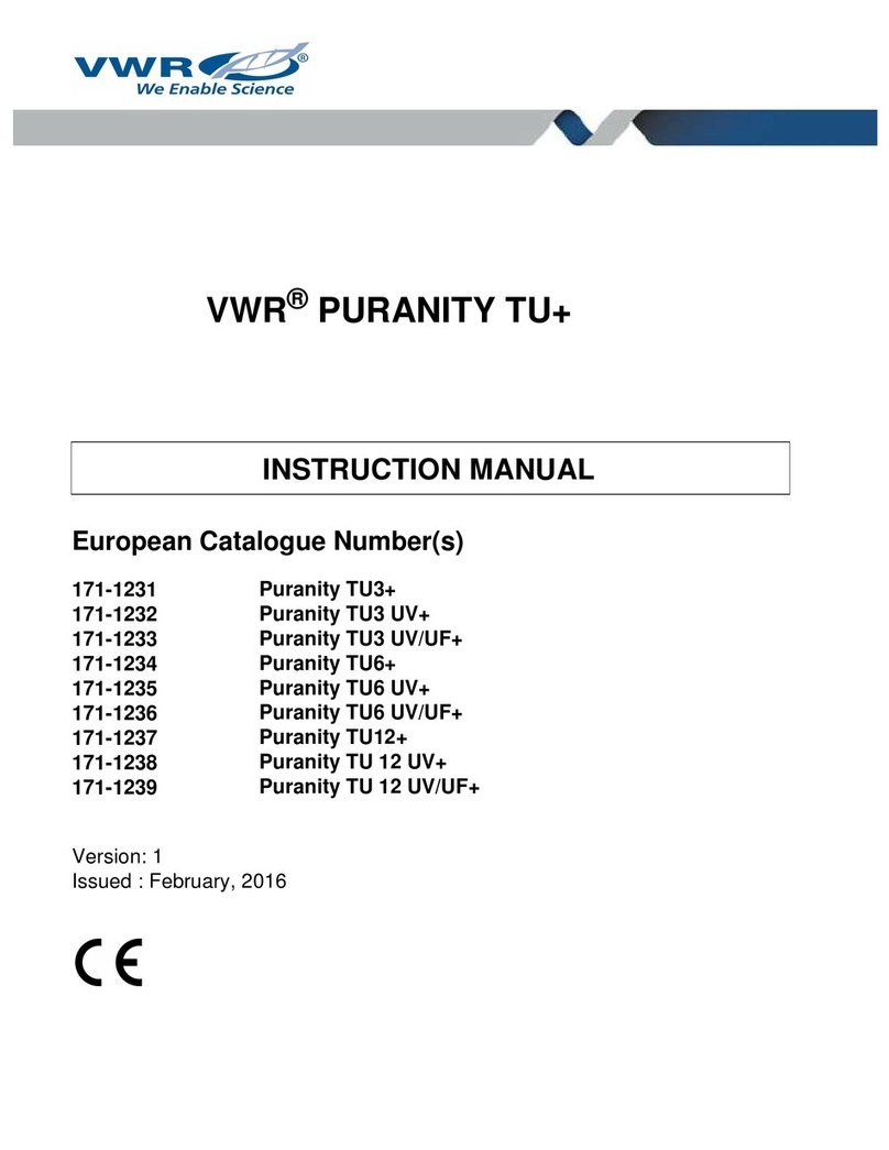 VWR Puranity TU3+ instruction manual