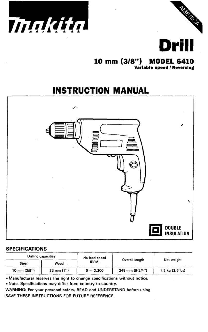 Makita 6410 instruction manual