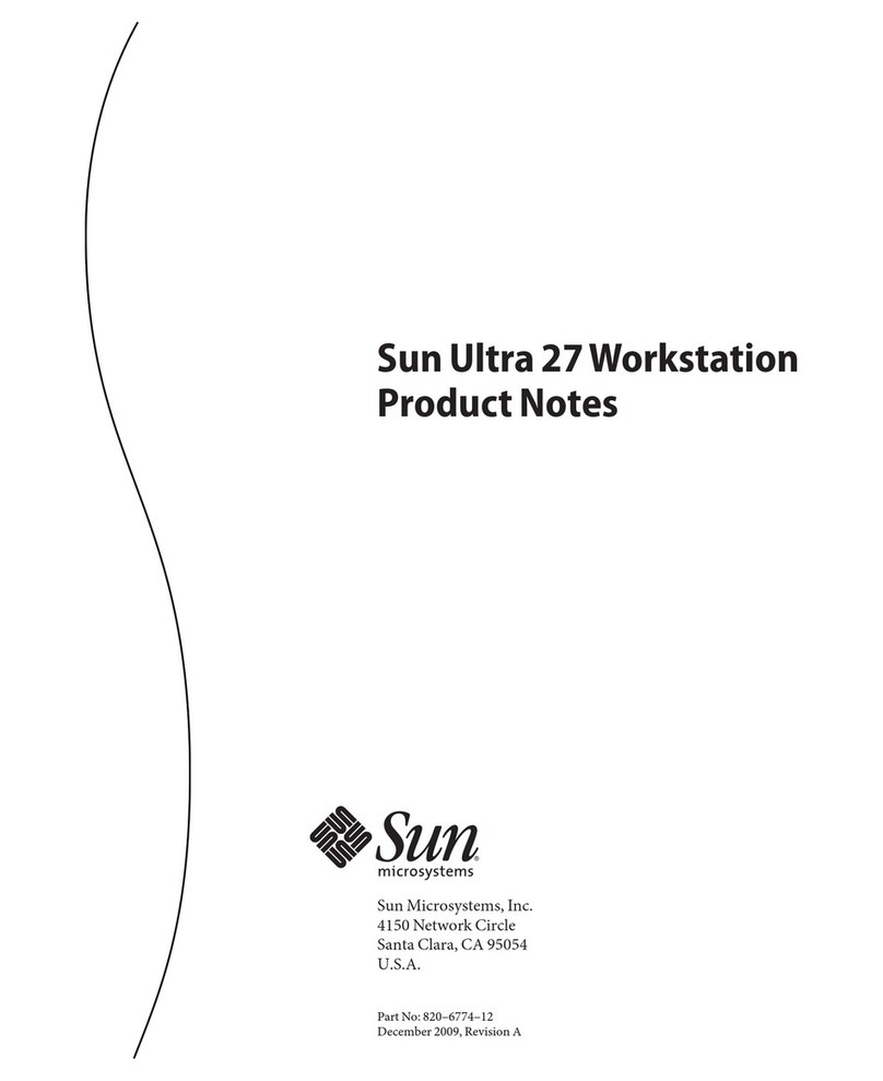Sun Microsystems Sun Ultra 27 Product notes