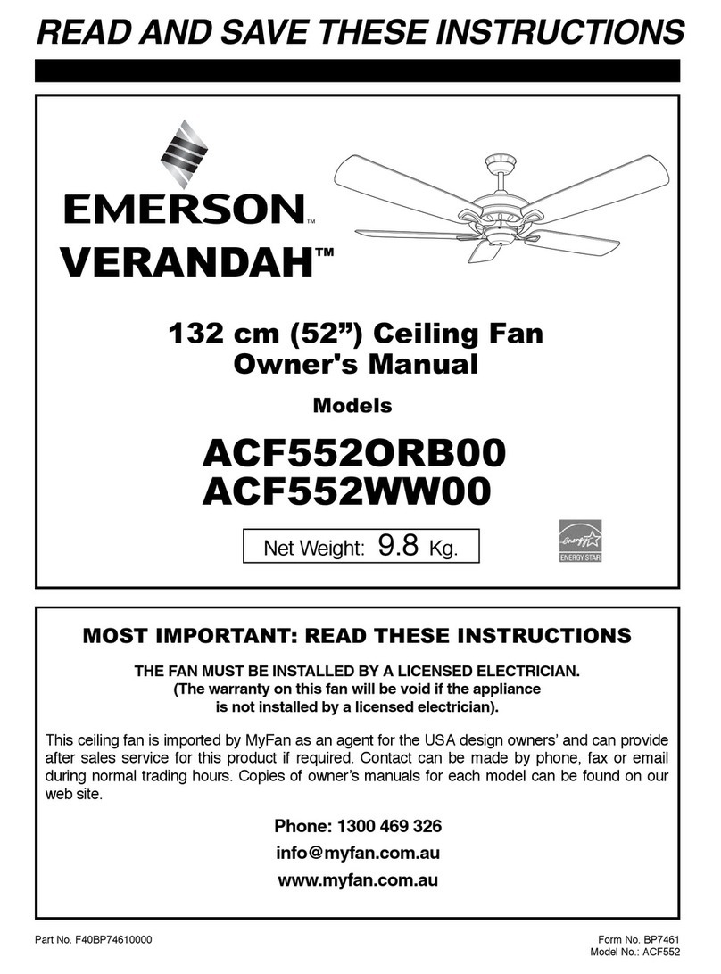 Emerson ACF552ORB00 owner's manual