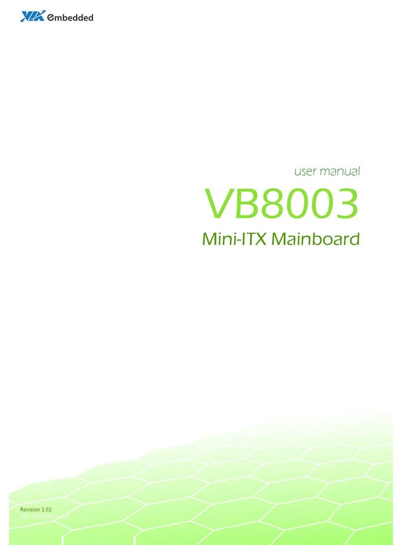 VIA Mainboard VB8003 user manual