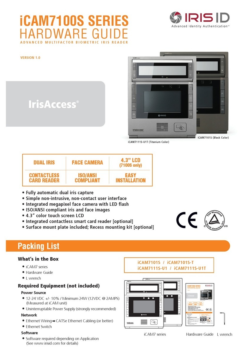IRIS iCAM7100S SERIES Installation instructions