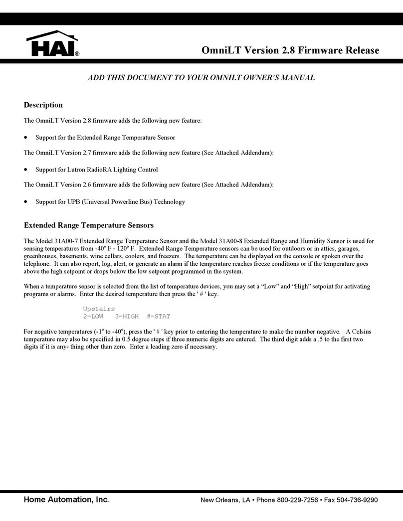HAI OmniLT User manual