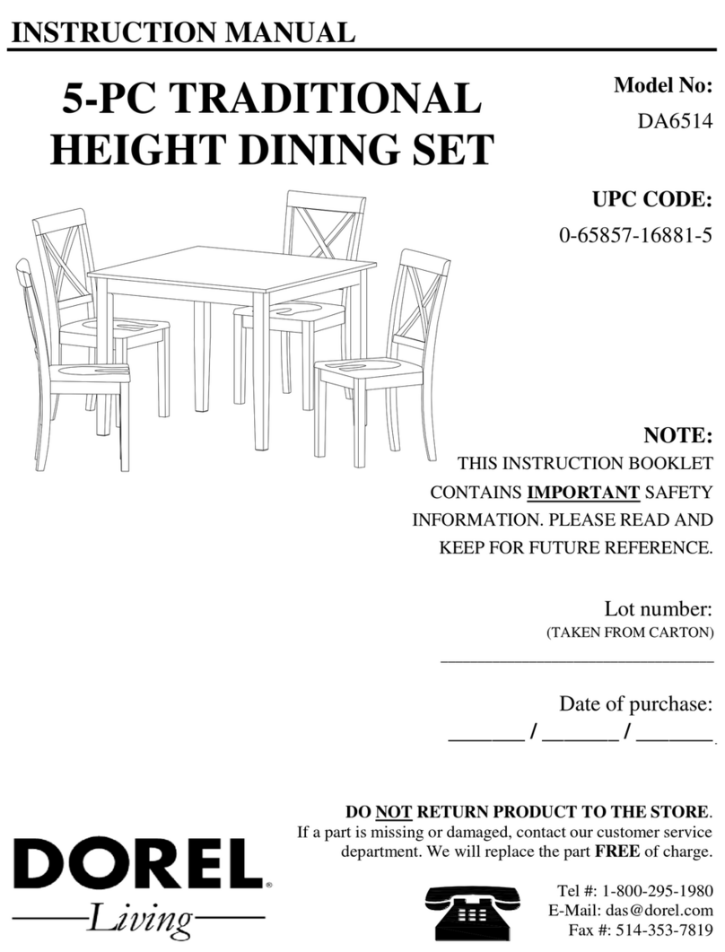 Dorel DA6514 instruction manual