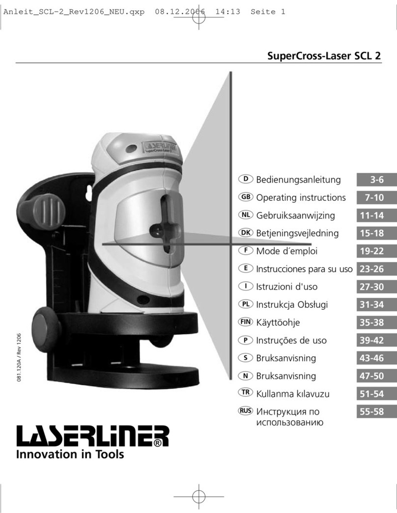 LaserLiner SuperCross SCL 2 operating instructions