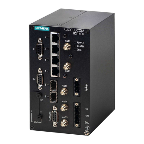Siemens RUGGEDCOM RX1400 User manual
