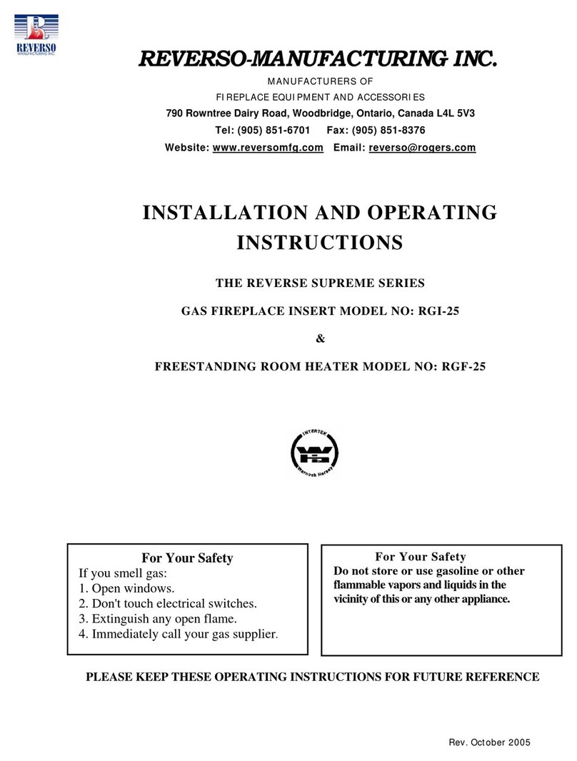 REVERSO-MANUFACTURING RGI-25 N Installation and operating instructions