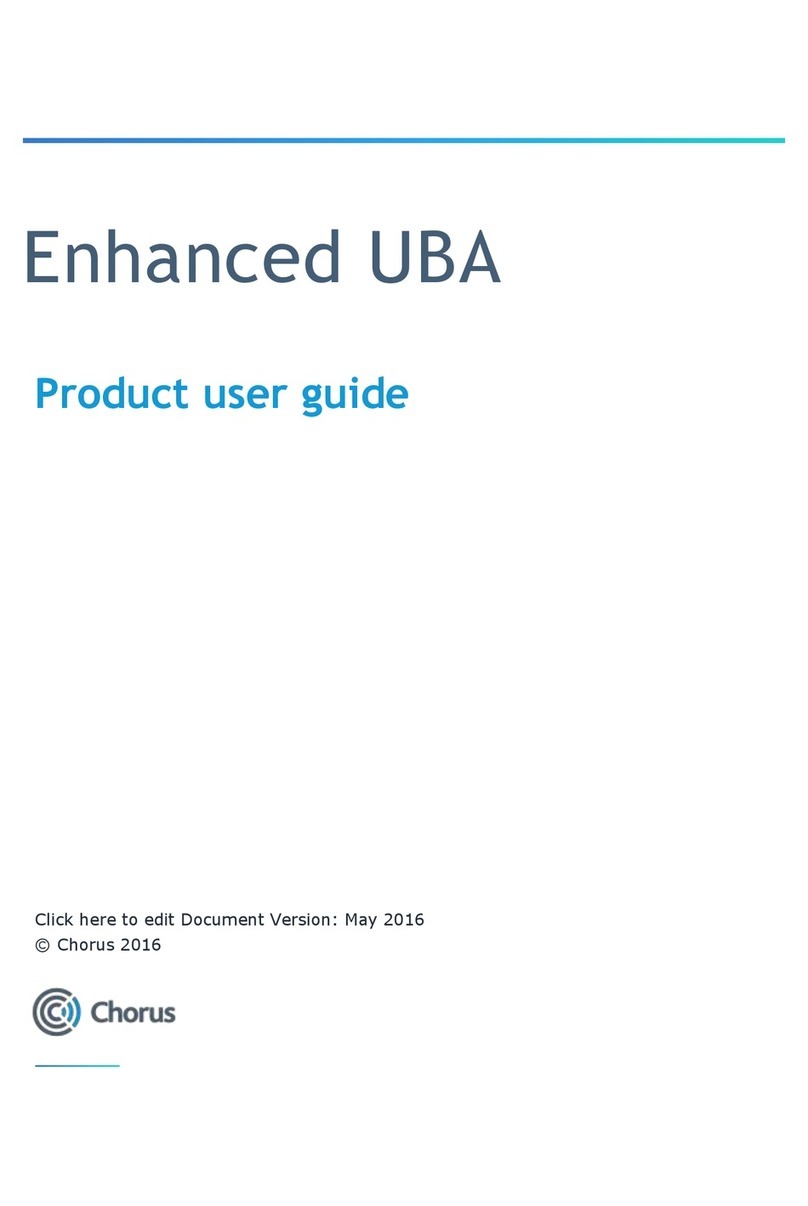 Chorus UBA Product user guide