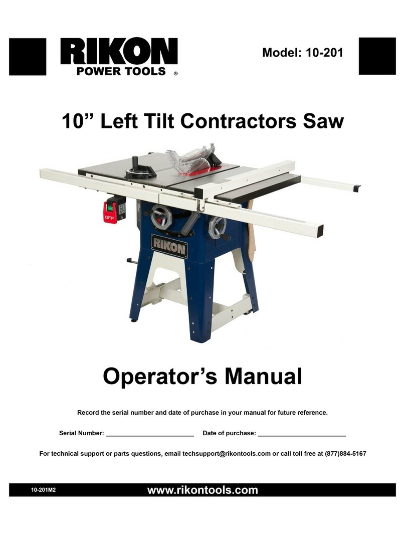 Rikon Power Tools 10-201 Operator's manual