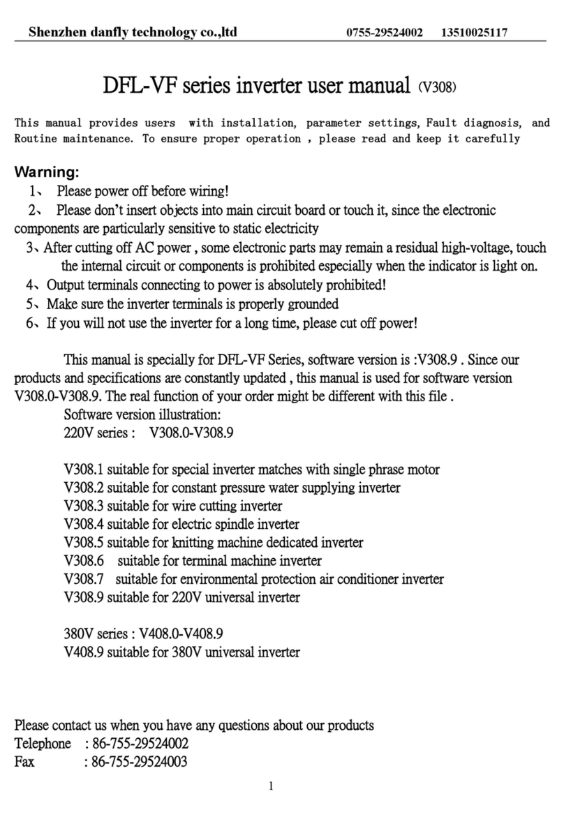 Shenzhen danfly technology DFL-VF series user manual