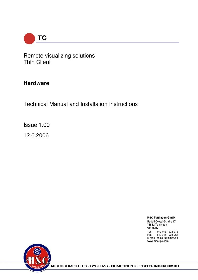 MSC TC12 User manual