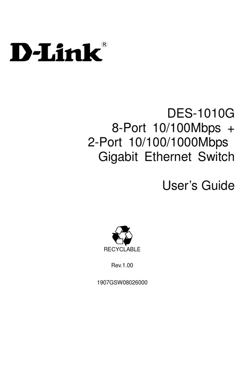 D-Link des-1010g User manual