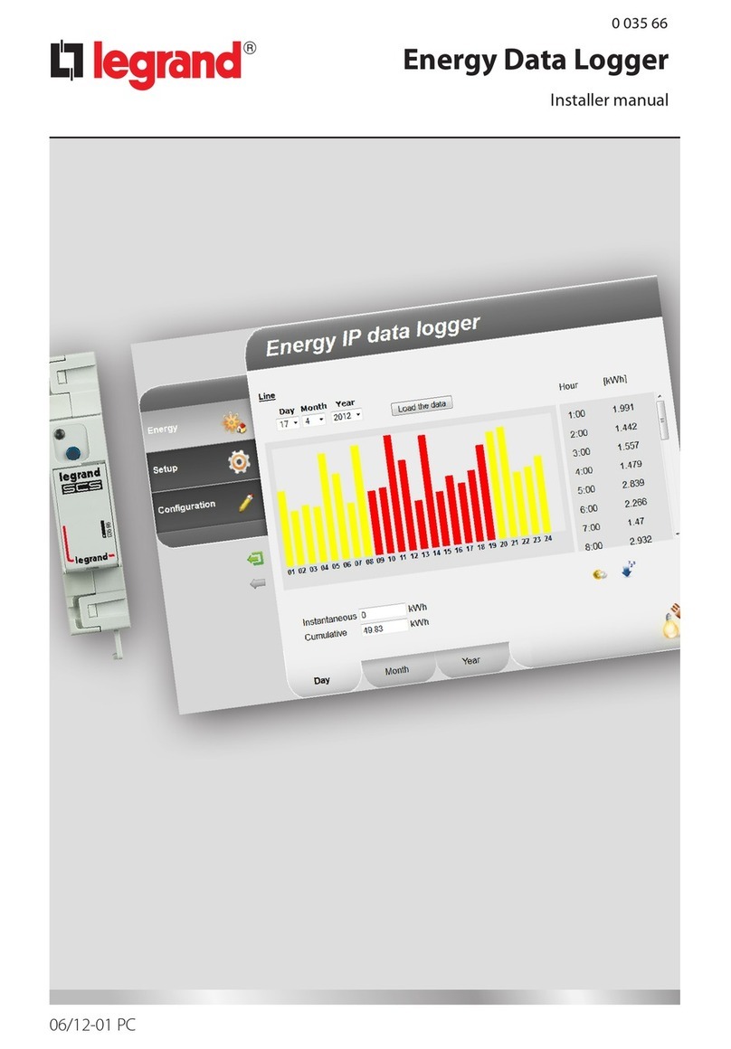 LEGRAND F521 Installer manual