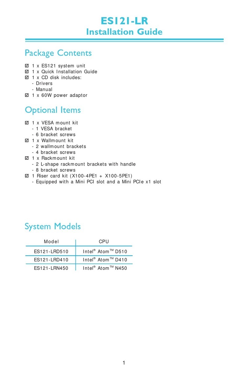 DFI ES121-LRD510 installation guide