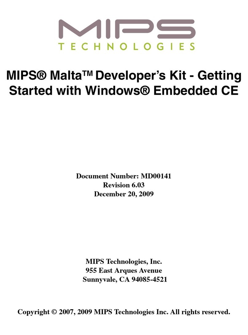 Mips Technologies Malta development platform manual