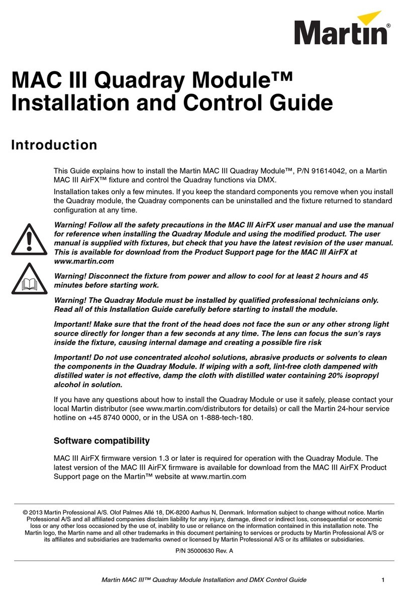 Martin MAC III Quadray Module Use and maintenance manual
