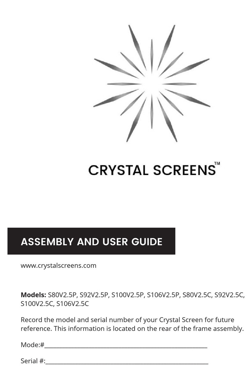 Crystal Screen S80V2.5P user guide Crystal Screen S80V2.5P user guide