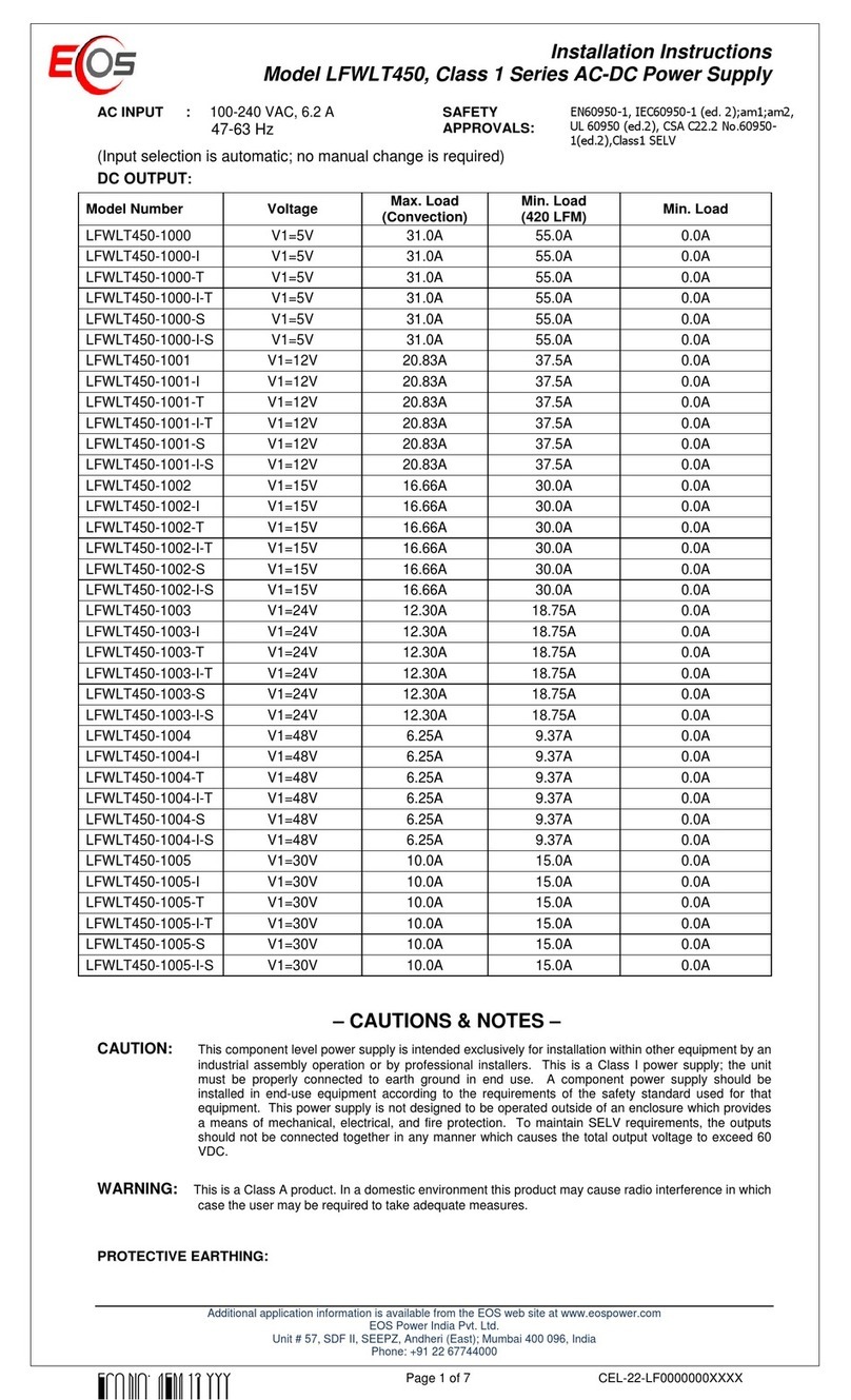 EOS LFWLT450 installation instructions