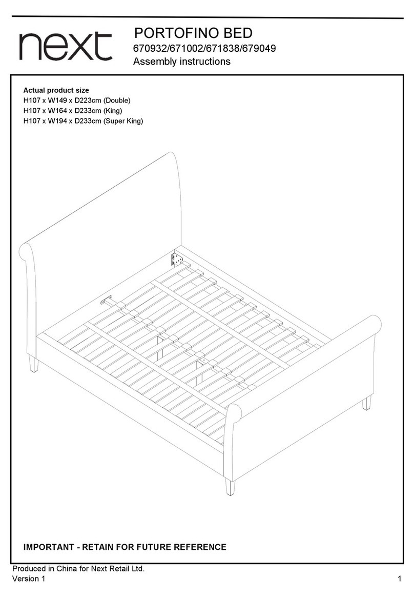 Next PORTOFINO BED User manual Next PORTOFINO BED User manual