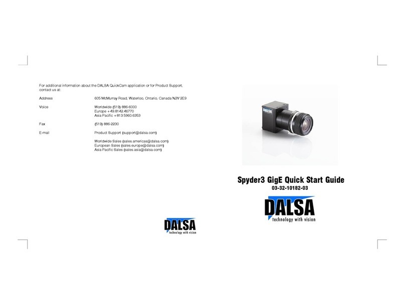 Dalsa Spyder3 GigE quick start guide